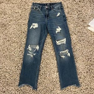 hollister mom jeans
